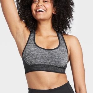 Gray All in Motion Sports Bra (Size L NWT)